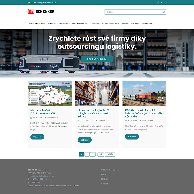 Blog DB Schenker stále v pohybu